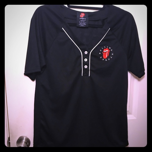 Forever 21 Tops - Rolling Stones sport jersey style top (H14)